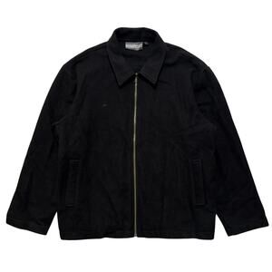 Smartwear New Zealand Merino Zip Up Collared Wool Jacket Black L